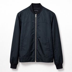 Club Monaco Green Bomber Jacket Men’s Small – Lightweight Nylon Zip Jacket